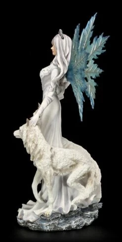 Große Elfen Figur - Maylea Mit Zwei Weißen Wölfen -Figurenmodell Geschäft 6610 3 elfe weisse woelfe 3 1280x1280