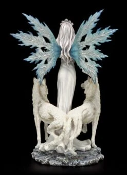 Große Elfen Figur - Maylea Mit Zwei Weißen Wölfen -Figurenmodell Geschäft 6610 5 elfe weisse woelfe 5 1280x1280