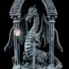 Drachen Figur - Drache Mit Schwert Und Kristall