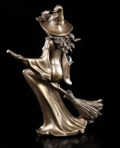 Hexen Figur - Hexe Reitet Auf Besen -Figurenmodell Geschäft 9354 2 witch figurine 2 1280x1280