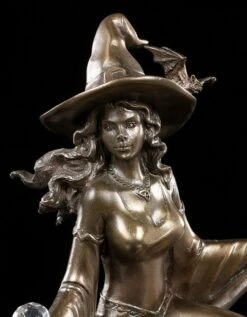 Hexen Figur - Hexe Reitet Auf Besen -Figurenmodell Geschäft 9354 4 witch figurine 4 1280x1280