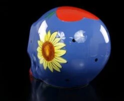 Mexikanischer Totenkopf - Keramik Blau -Figurenmodell Geschäft 9604 2 ceramic skull 2 1280x1280