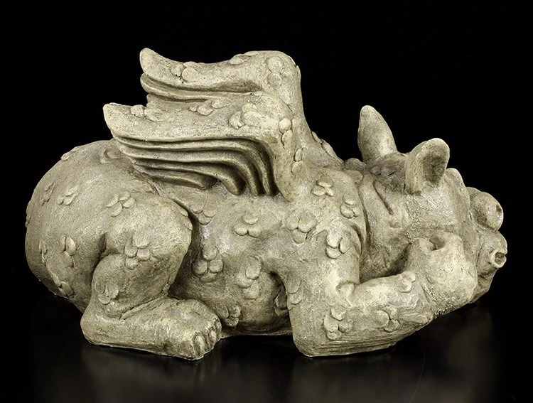 Gartenfigur - Baby Drache Taffy 5 Gartenfigur - Baby Drache Taffy – Bild 3