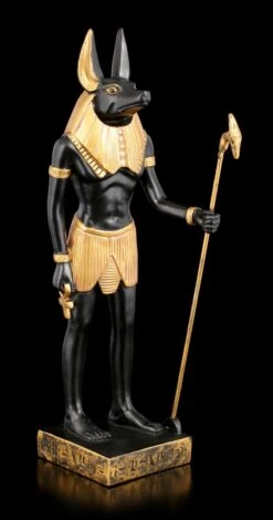 Anubis Figur Stehend Mit Stab