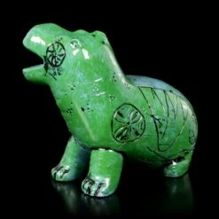 Ägyptische Figur - Grün-Blaues Nilpferd -Figurenmodell Geschäft Aegyptische Figur Buntes Nilpferd In Steinoptik 2 1280x1280