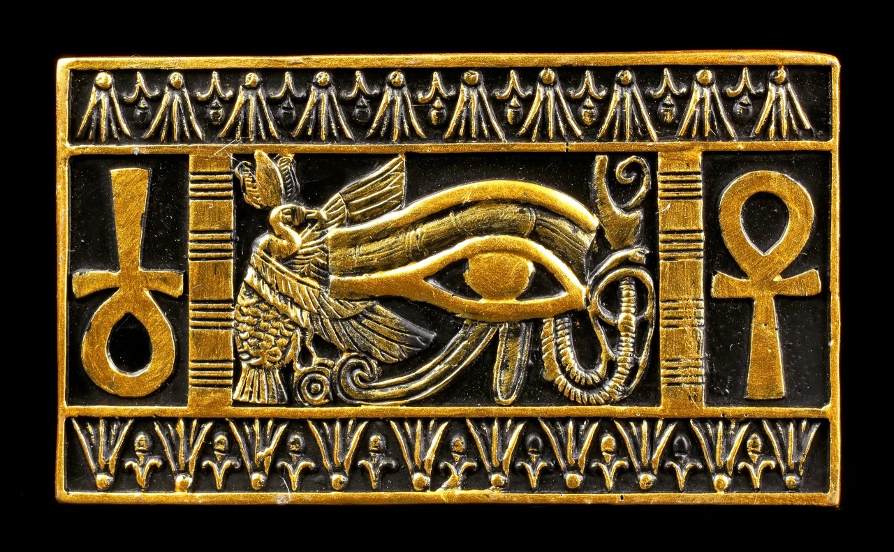 Ägyptische Sanduhr Mit Ankh Und Auge Des Ra Symbolen 8 Ägyptische Sanduhr Mit Ankh Und Auge Des Ra Symbolen – Bild 6