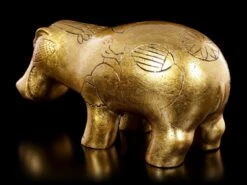 Ägyptische Nilpferd Figur - Goldfarben -Figurenmodell Geschäft Aegyptisches Nilpferd Goldfarben 4 1280x1280