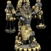 Anubis Figur Mit Herz Und Feder Groß -Figurenmodell Geschäft Anubis Figur Mit Herz Und Feder Schwarz Gold Gross 1280x1280
