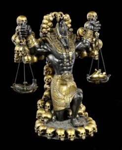Anubis Figur Mit Herz Und Feder Groß