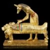 Anubis Figur Bei Mumifizierung - Goldfarben