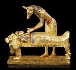 Anubis Figur Bei Mumifizierung - Goldfarben
