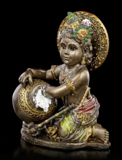 Baby Krishna Figur Stiehlt Butter - Bronziert 10 Baby Krishna Figur Stiehlt Butter - Bronziert -Figurenmodell Geschäft Baby Krishna Figur Stiehlt Butter Bronziert 2 1280x1280