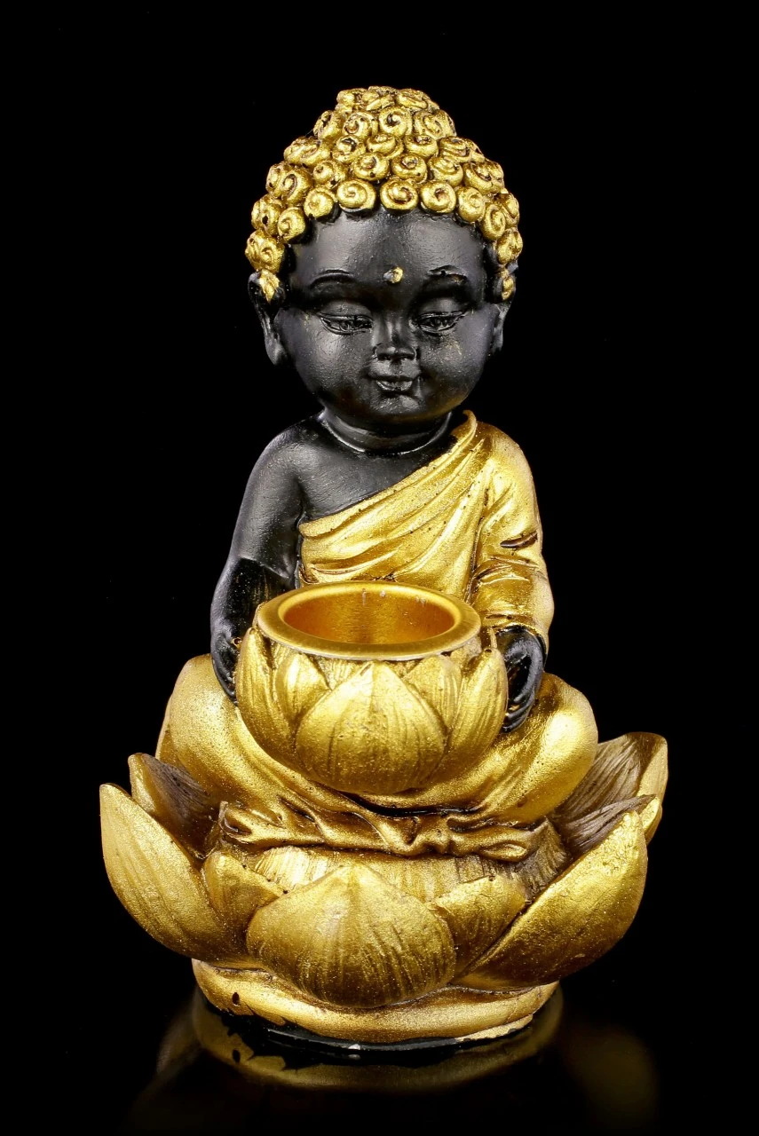 Backflow Räucherkegelhalter - Baby Buddha 5 Backflow Räucherkegelhalter - Baby Buddha – Bild 3