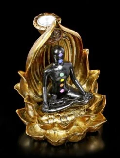 Backflow Räucherkegelhalter - Chakra Yoga -Figurenmodell Geschäft Backflow Raeucherkegelhalter Chakra Yoga 6 1280x1280