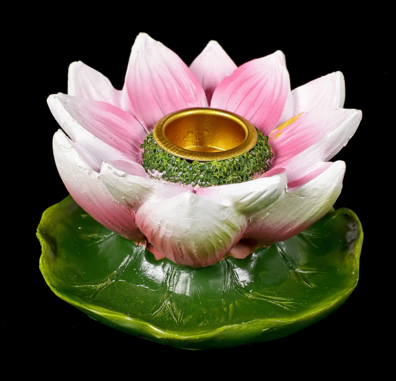 Backflow Räucherkegelhalter - Lotusblüte 4 Backflow Räucherkegelhalter - Lotusblüte – Bild 2