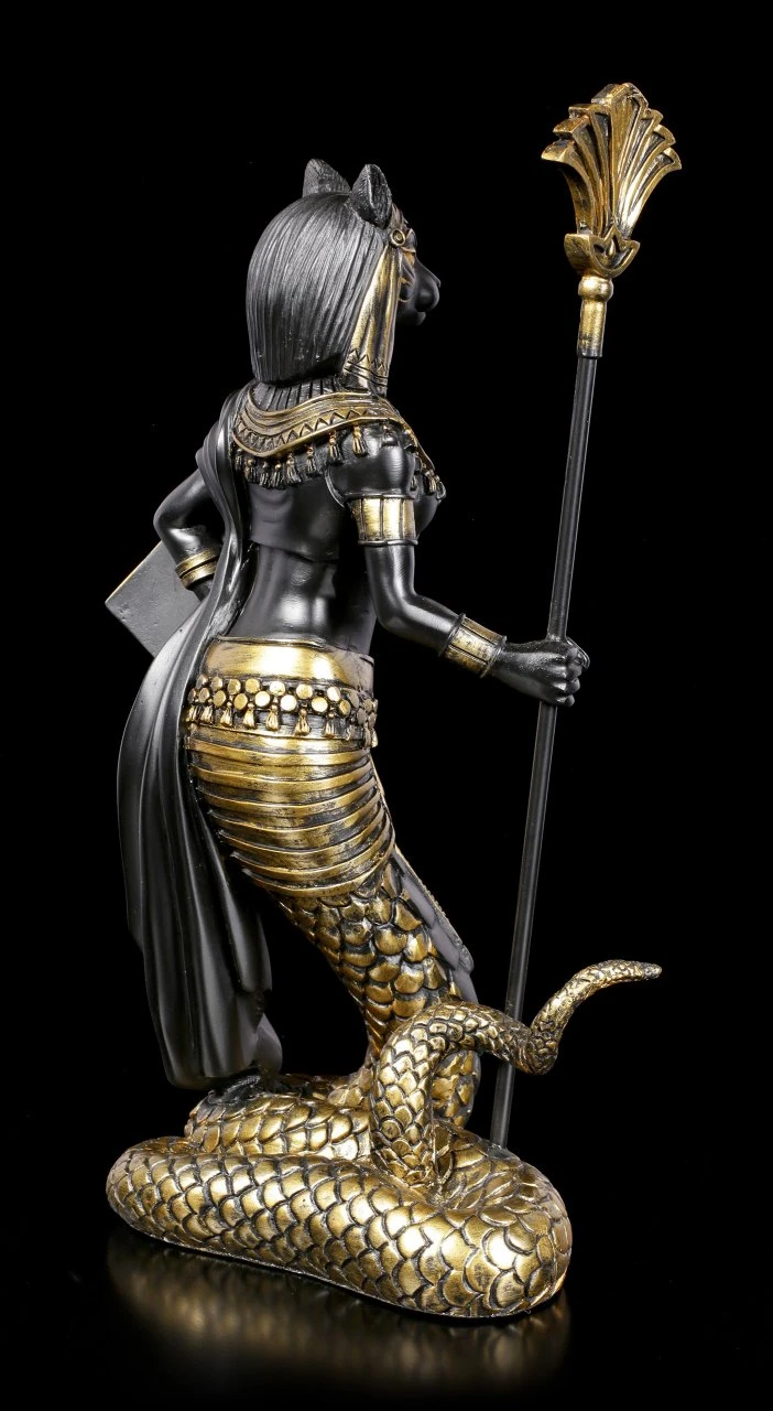 Bastet Figur Mit Schlangenkörper 6 Bastet Figur Mit Schlangenkörper – Bild 4