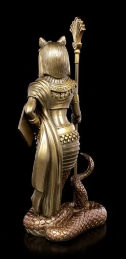 Bastet Figur Mit Schlangenkörper - Bronziert -Figurenmodell Geschäft Bastet Figur Mit Schlangenkoerper Bronziert 4 1280x1280