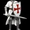 Deutsche Kreuzritter Figur Mit Schild Und Schwert -Figurenmodell Geschäft Deutscher Kreuzritter Figur Mit Schild Und Schwert 1280x1280