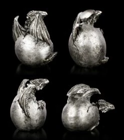 Drachen Baby 4er Set - Silberfarben -Figurenmodell Geschäft Drachen Baby 4er Set Silberfarben 4 1280x1280