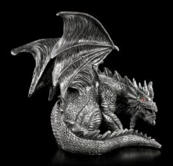 NEMESIS NOW Drachen Figur Mit Roten Augen - Obsidian -Figurenmodell Geschäft Drachen Figur Mit Roten Augen Obsidian 1280x1280