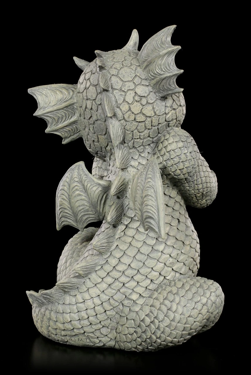 Drachen Gartenfigur - Lacht Sich Ins Fäustchen 5 Drachen Gartenfigur - Lacht Sich Ins Fäustchen – Bild 3