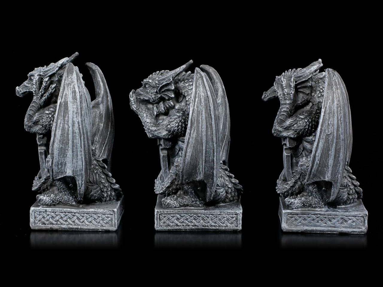 Drei Kleine Drachen Figuren - Nichts Böses 5 Drei Kleine Drachen Figuren - Nichts Böses – Bild 3