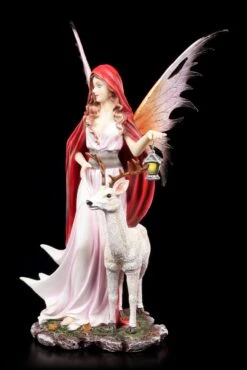 Elfen Figur Mit Hirsch - Nienna -Figurenmodell Geschäft Elfe Reh Laterne 1 1280x1280