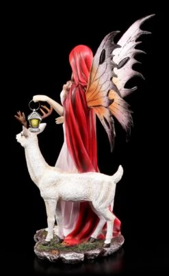 Elfen Figur Mit Hirsch - Nienna -Figurenmodell Geschäft Elfe Reh Laterne 2 1280x1280