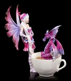 Elfen Figur Mit Tasse - Cup Fairy With Dragon -Figurenmodell Geschäft Elfe Tasse Drache 3 1280x1280