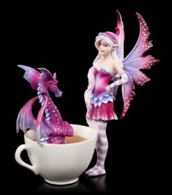 Elfen Figur Mit Tasse - Cup Fairy With Dragon