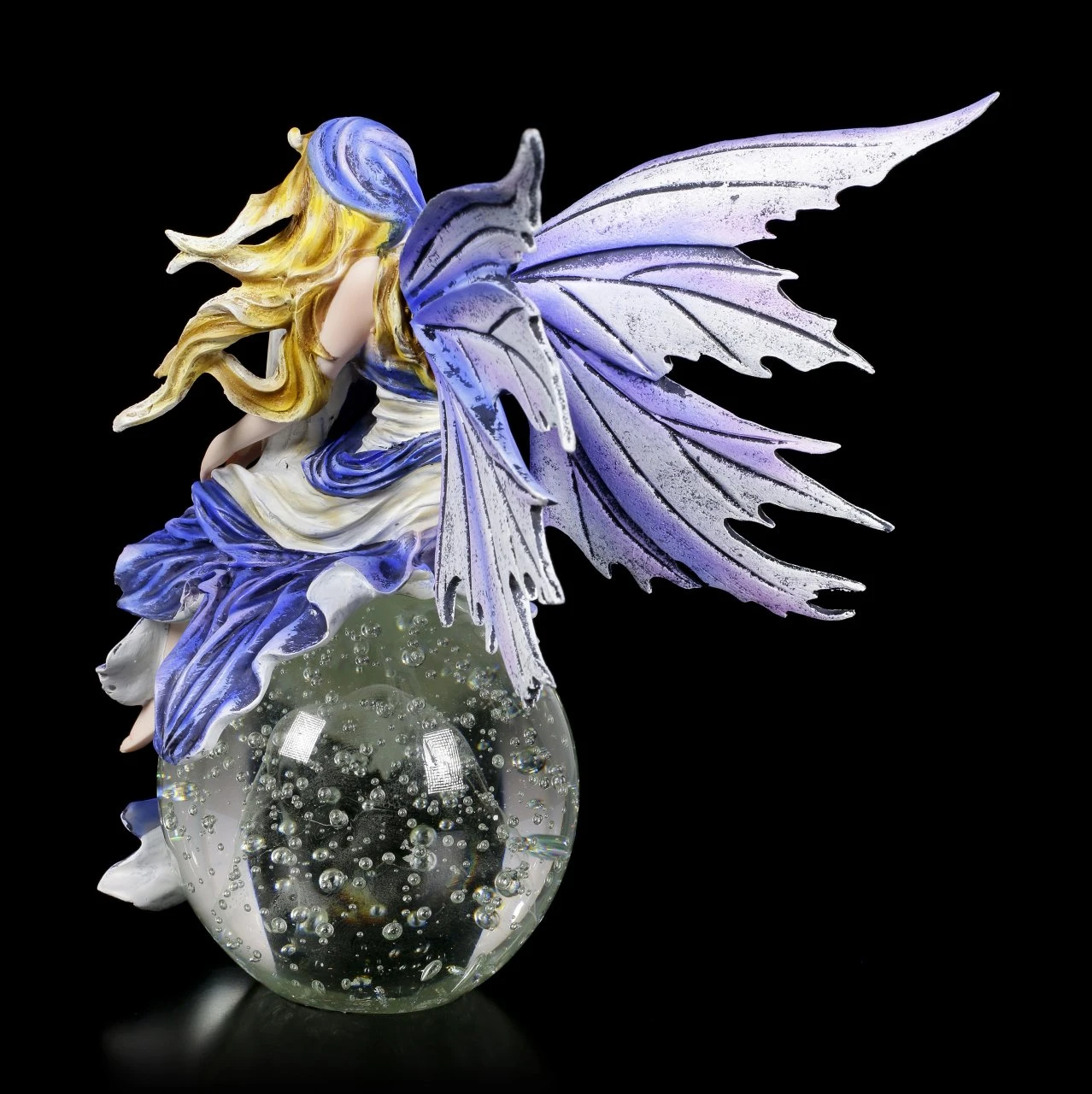Elfen Figur Auf Glaskugel - Blue Dream 6 Elfen Figur Auf Glaskugel - Blue Dream – Bild 4