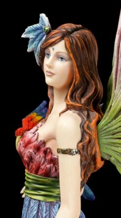 Dschungel Elfen Figur Mit Papagei -Figurenmodell Geschäft Elfen Figur Papagei 4 1280x1280