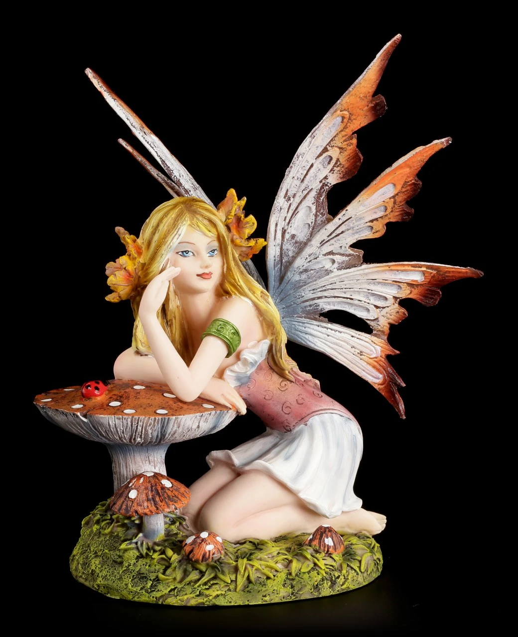 Elfen Figur - Maria Mit Fliegenpilz 3 Elfen Figur - Maria Mit Fliegenpilz