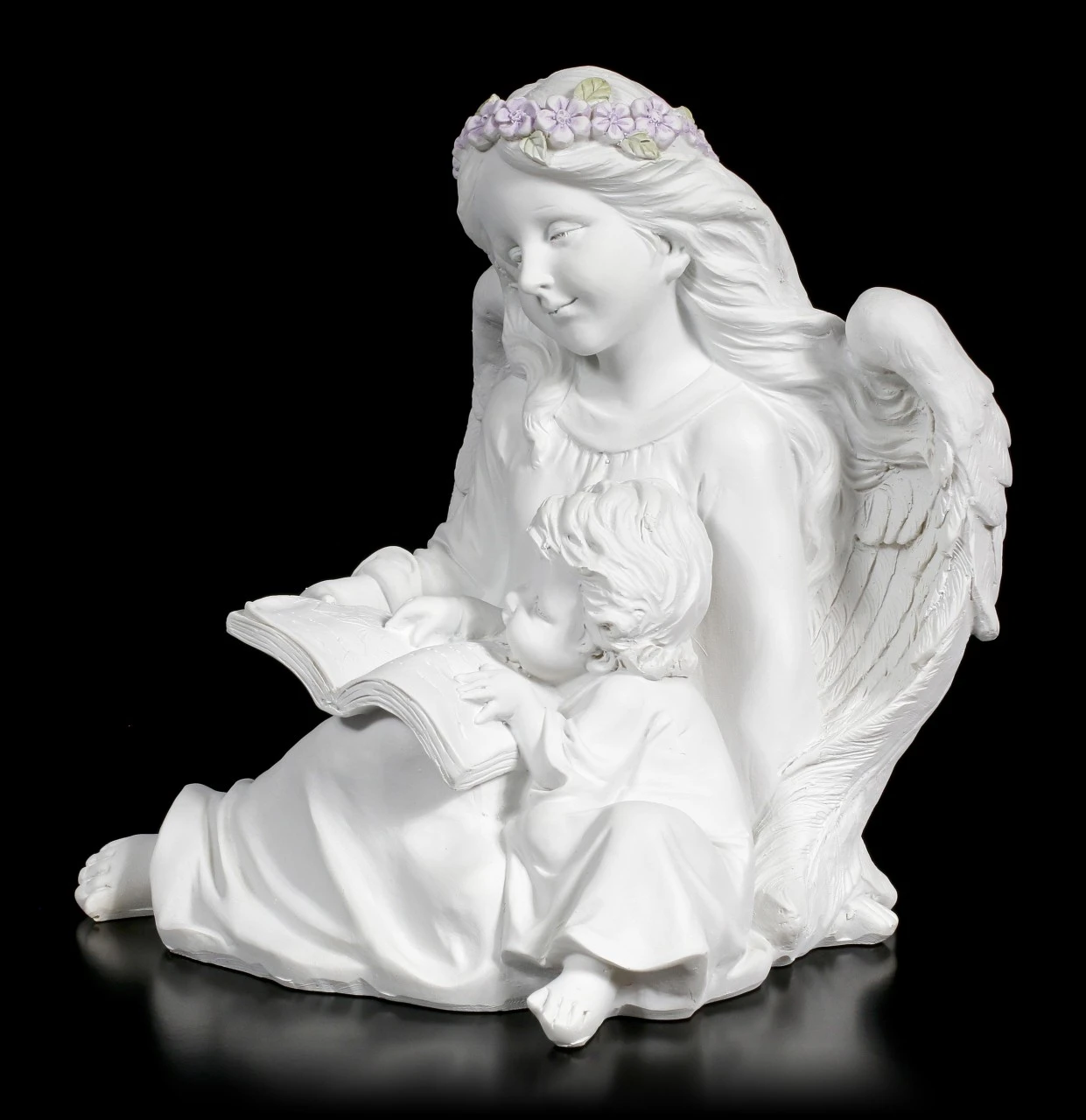 Engel Figur Mit Kind Und Buch 4 Engel Figur Mit Kind Und Buch – Bild 2