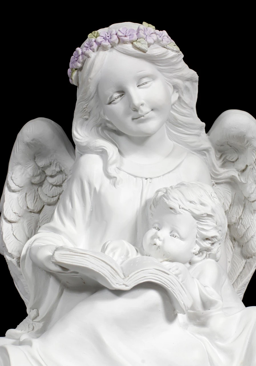 Engel Figur Mit Kind Und Buch 9 Engel Figur Mit Kind Und Buch – Bild 7
