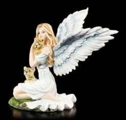 Engel Figur - Nariel Mit Tigerbabys -Figurenmodell Geschäft Engel Figur Nariel Mit Tigerbabys 2 1280x1280
