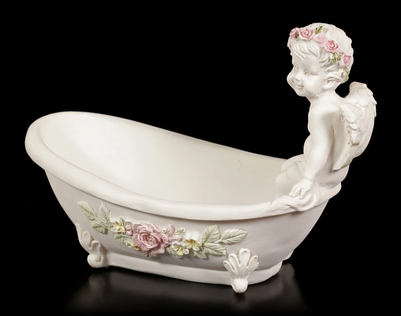 Engel Figur - Sitzend Auf Badewanne 5 Engel Figur - Sitzend Auf Badewanne – Bild 3