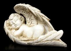 Engel Figur - Baby Eingehüllt In Flügel -Figurenmodell Geschäft Engel Schlafend 2 1280x1280