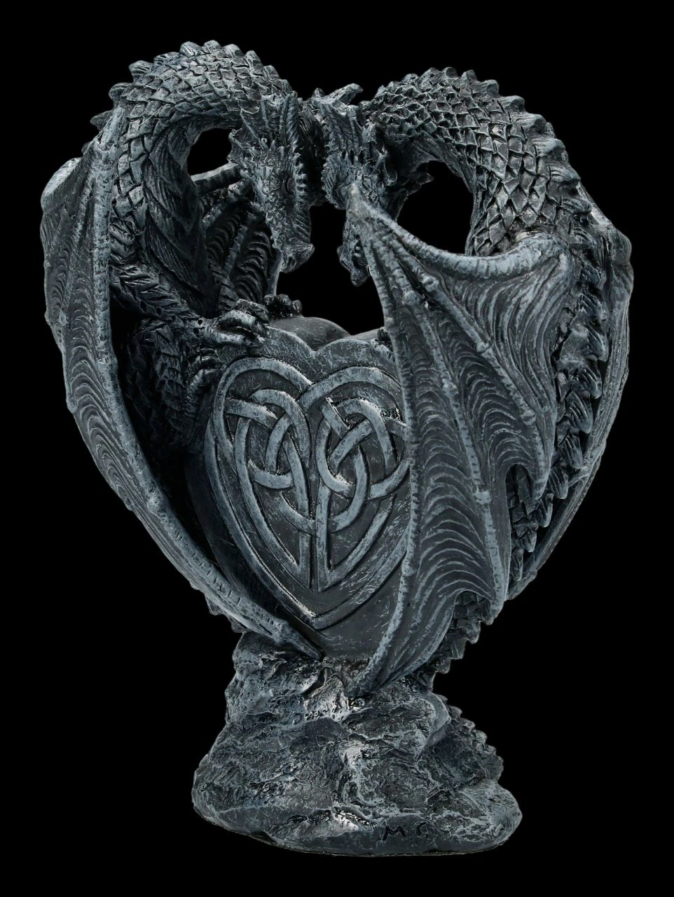 Drachen Figur - Liebespaar Mit Rotem Herz 7 Drachen Figur - Liebespaar Mit Rotem Herz – Bild 5