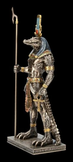 Sobek Figur - Altägyptischer Gott Mit Krokodilkopf -Figurenmodell Geschäft FS17125 Sobek Figur Altaegyptischer Gott mit Krokodilkopf 3 1280x1280