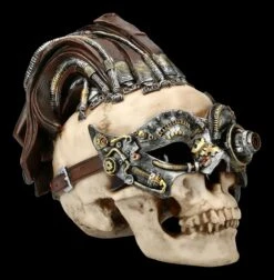 Steampunk Totenkopf - Dreadlock Device - Groß