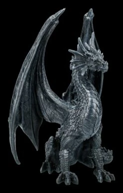 Schwarze Drachen Figur - Black Wing 11 Schwarze Drachen Figur - Black Wing -Figurenmodell Geschäft FS19688 Schwarze Drachen Figur Black Wing 8 1280x1280