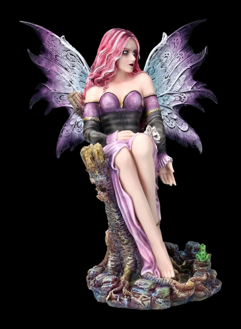 Elfen Figur - Paola Mit Weißem Tiger Baby 4 Elfen Figur - Paola Mit Weißem Tiger Baby – Bild 2