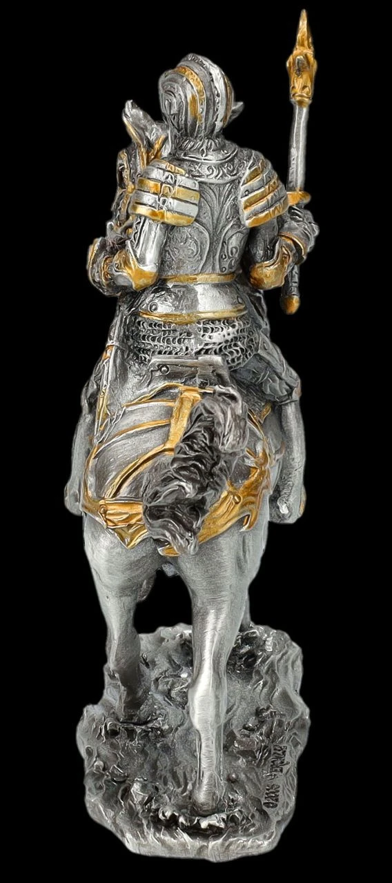 Zinn Ritter Figur Auf Pferd Mit Axt 6 Zinn Ritter Figur Auf Pferd Mit Axt – Bild 4