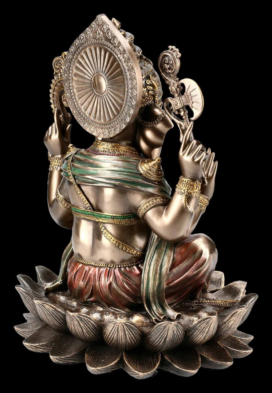 Ganesha Figur Auf Lotusblüte 6 Ganesha Figur Auf Lotusblüte – Bild 4