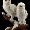Eulen Figur - Schneeeulen Paar Auf Ast -Figurenmodell Geschäft FS20794 Schneeeulenpaerchen auf Ast stehend 1 1280x1280