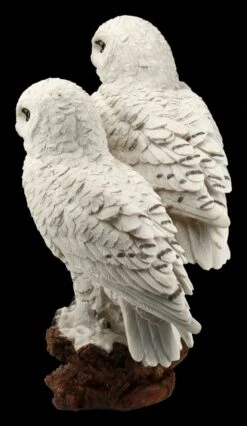 Eulen Figur - Schneeeulen Paar Auf Ast -Figurenmodell Geschäft FS20794 Schneeeulenpaerchen auf Ast stehend 4 1280x1280