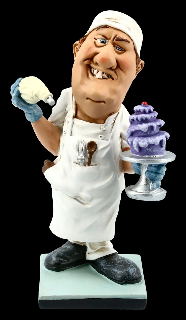 Funny Job Figur - Konditor Mit Torte 4 Funny Job Figur - Konditor Mit Torte – Bild 2