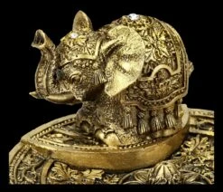 Räucherstäbchenhalter - Indischer Elefant - Goldfarben -Figurenmodell Geschäft FS21105 Raeucherstaebchenhalter Indischer Elefant goldfarben 4 1280x1280
