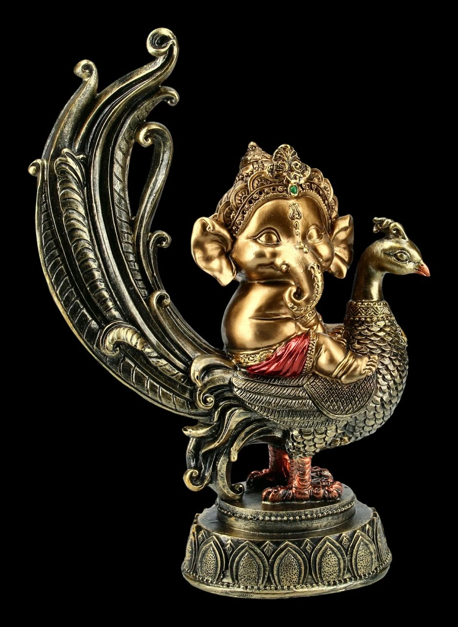 Ganesha Figur Auf Pfau 4 Ganesha Figur Auf Pfau – Bild 2